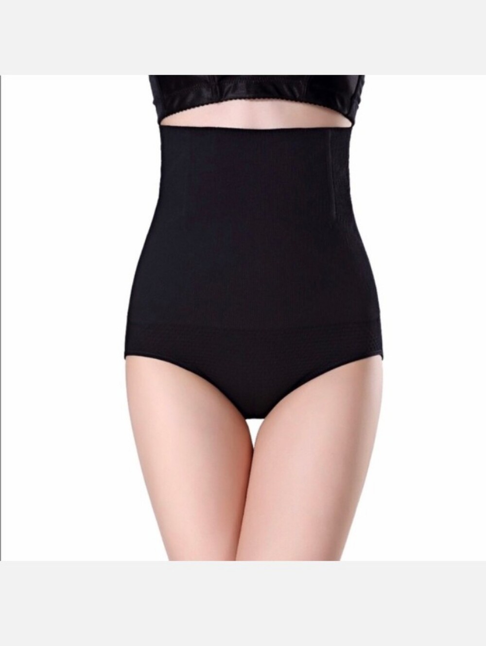 High-Waist Black Shaping Briefs - Women Intimates